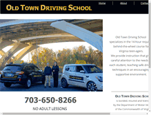 Tablet Screenshot of oldtowndrivingschool.com
